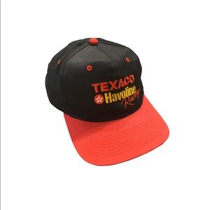Vintage Texaco Havoline Racing Black and Red SnapBack Hat Unisex Casual EUC
